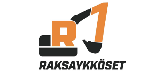 Raksaykköset rakennusliikkeen logo tumma, joka antoi TP-palvelulle arvostelun 5 tähteä.